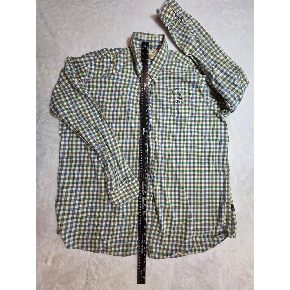M361 Beretta 3XL Plaid Hunting Shirt 100% Cotton Long Sleeve Button Down...